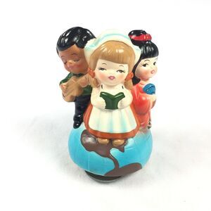 Vintage 1974 Spencer Gift Musical Figurines In Perfect Harmony Children Music